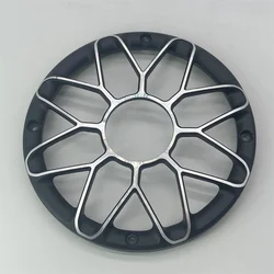 Automobile Modified Horn 6.5-inch Mesh Aluminum Alloy Thickened Universal Bass Horn Aesthetic Protection Grid Cover.