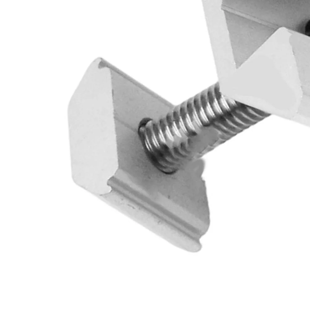 35mm Aluminum Solar Panel Middle Clamps for PV Mounting on Roofs RVs Boats Walls Garages and Outdoor Structures