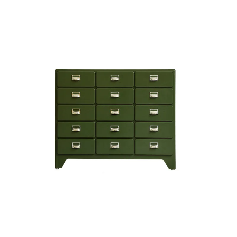 Japanese-style three-bucket cabinet, bedroom retro bedside table, living room sofa side cabinet