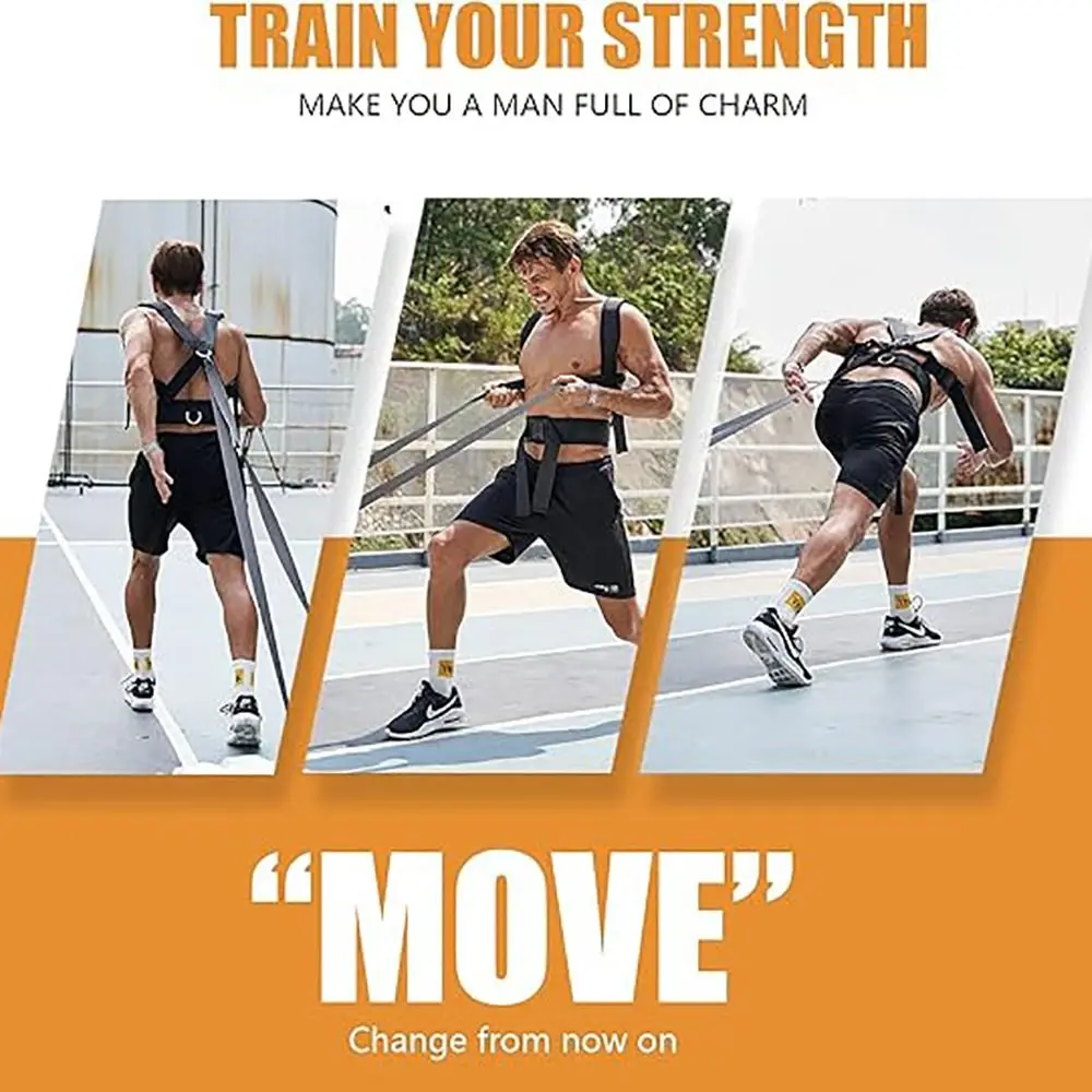 Accessories Padded Shoulder Strap Tire Pulling Harness Workout Supplies Durable Training Resistance Rope Adjustable Sled Harness