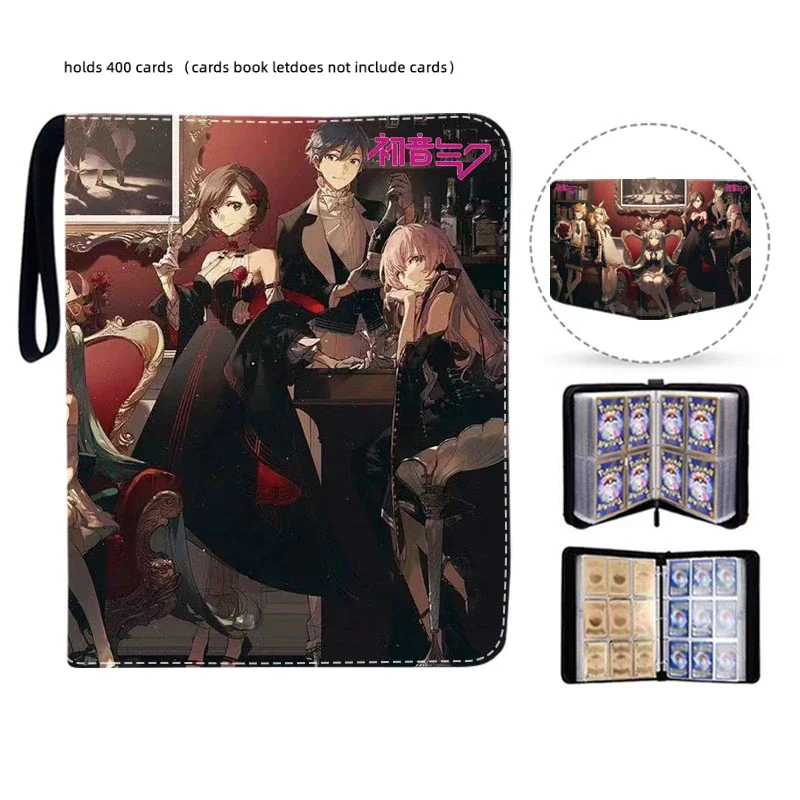 Hatsune Miku Card Binder 9 Pocket Trading Card Holder Anime Card Binder  with 50 inner Pages Zipper Holder Up to 900 Cards - AliExpress 26