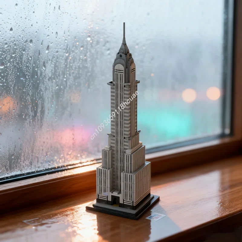 

810pcs MOC Chrysler Building Architectureed Model blocks Architecture Assemble toys DIY Christmas gifts idea Education Birthday