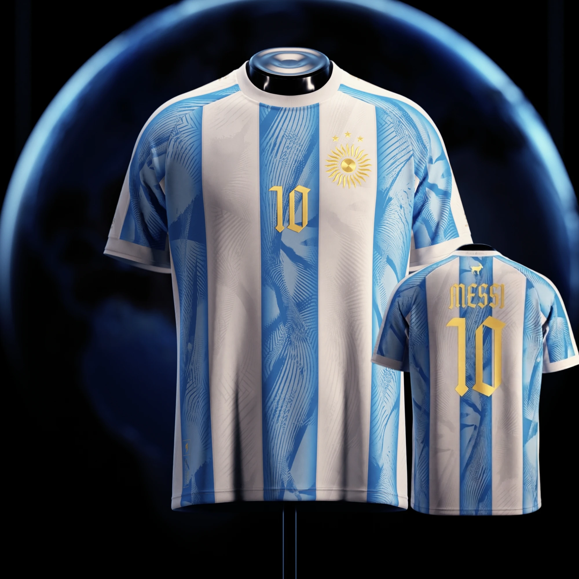 Hot-Sell 2026 Lionel Messi #10 Argentina Heritage Football Jersey Men's Woman's Breathable Quick-dry Y2k Summer O-Neck T-Shirt
