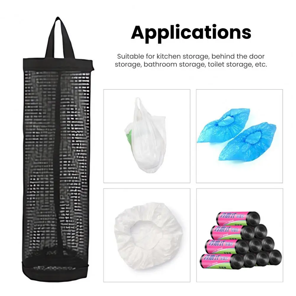 Garbage Bag Storage Organizer Garbage Bag Holder Garbage Bag Storage Pouch Mesh Organizer Lightweight Wall Hanging for Home
