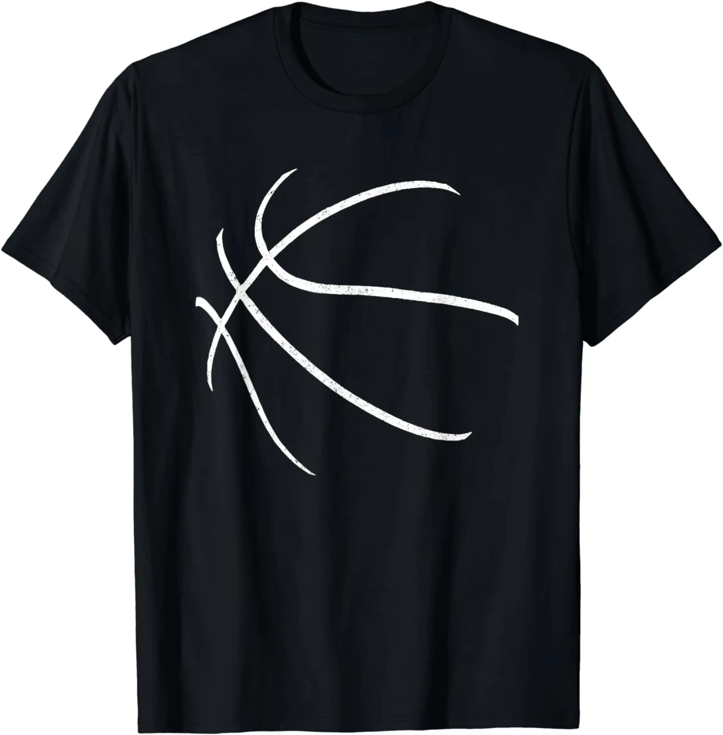 Funny Birthday Gift Basketball Silhouette Bball Player Coach Baller Graphic Tee Unisex Casual Short Sleeve Streetwear Tops