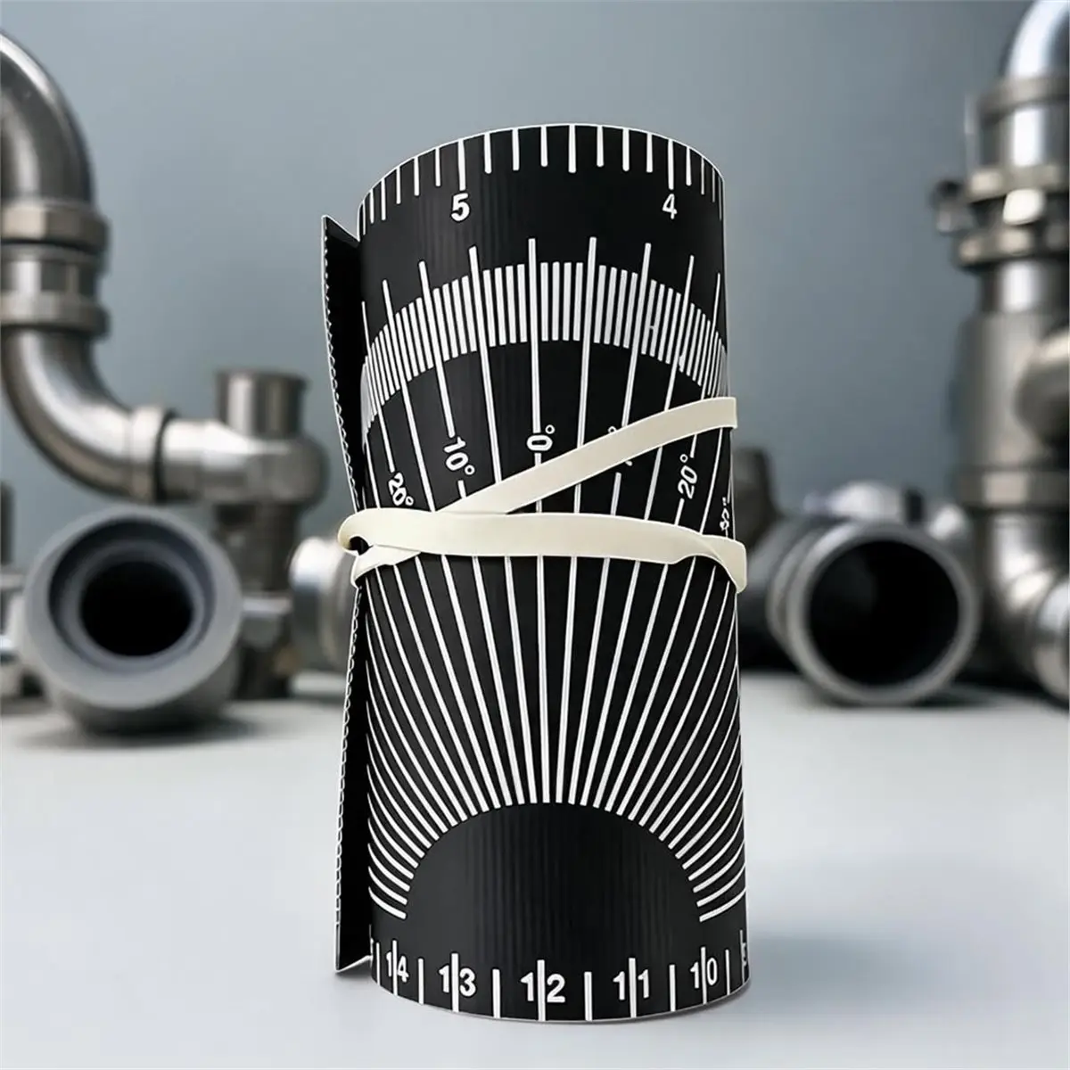 1-6inch Pipe Diameter Measuring Tape for Accurate Pipe Trimming and Fitting