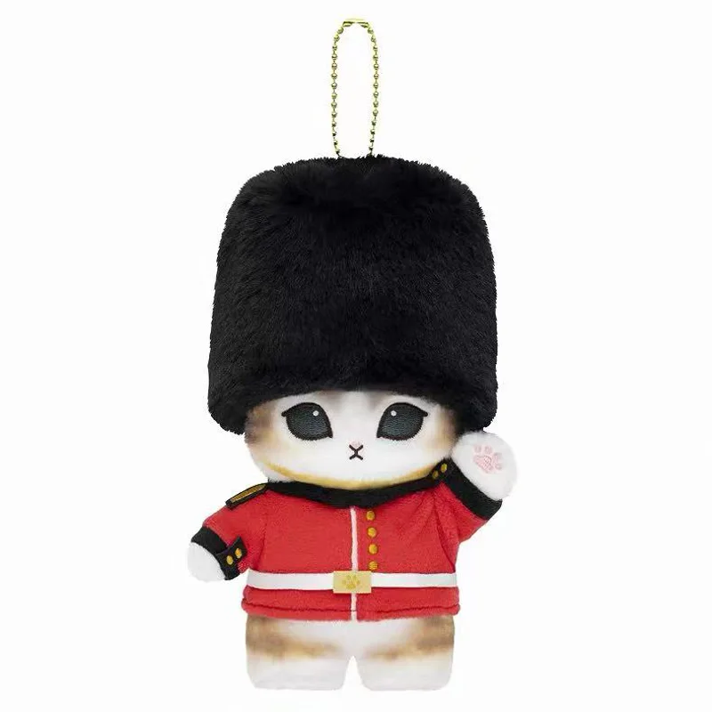 12 cm Cattoon Anime Styles de voyage mondial Mofusand peluche poupée jouets animaux en peluche porte-clés petit pendentif cadeaux d'anniversaire de noël
