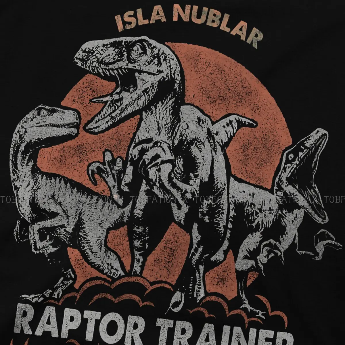 Jurassic Park Dinosaurs Film Pure Cotton TShirt Isla Nublar Raptor Trainer EST 1993  Classic T Shirt Leisure Men Tee Shirt