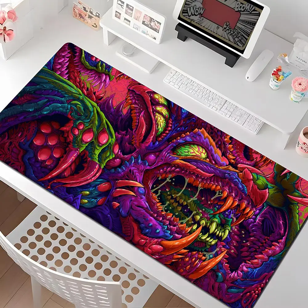 

Коврик для мыши Monster Abstract, несколько размеров, большие квадратные коврики для компьютера, офиса, игрового стола, резиновые противоскользящие коврики для мыши