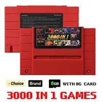 Tarjeta Flash Super 3000 en 1 ED SNES SFC V1 para SFC SNES 16 bits JPN/EU/USD accesorios para consolas de videojuegos con tarjeta TF 8G