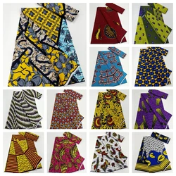 Ankara Fabric African Real Wax Print for Dress Cotton 2024 Nigerian Ghana tissus Pagne Wax Africain Loincloth Batik Wholesale