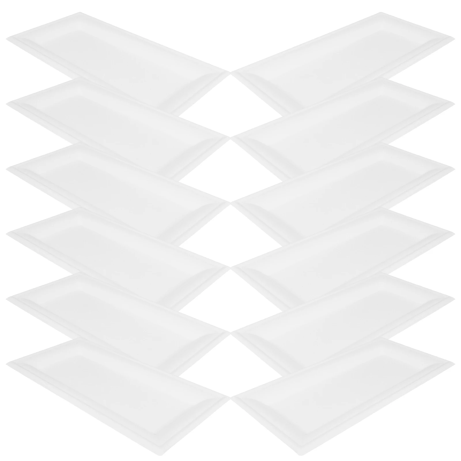 

50 Pcs Disposable Cardboard Trays Convenient Dinner Plate Paper Plates Birthday Dessert Disk Cake Food