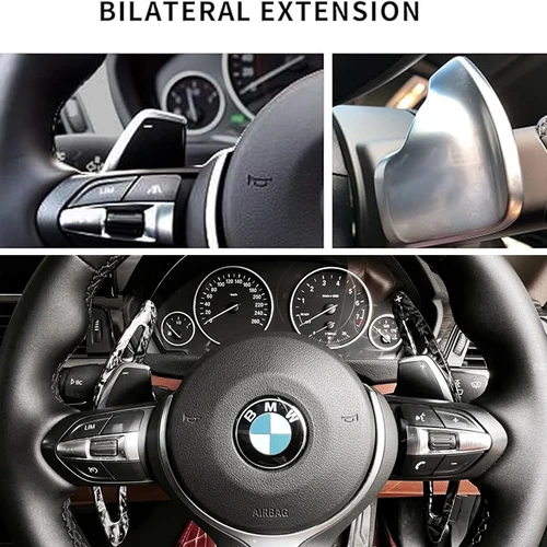 Imagen 2 del producto Para BMW F30 F31 F32 F10 F20 F22 F15 F16 X1 X3 X4 X5 X6 1 2 3 4 5 6 7 Series extensión de palanca de volante de coche