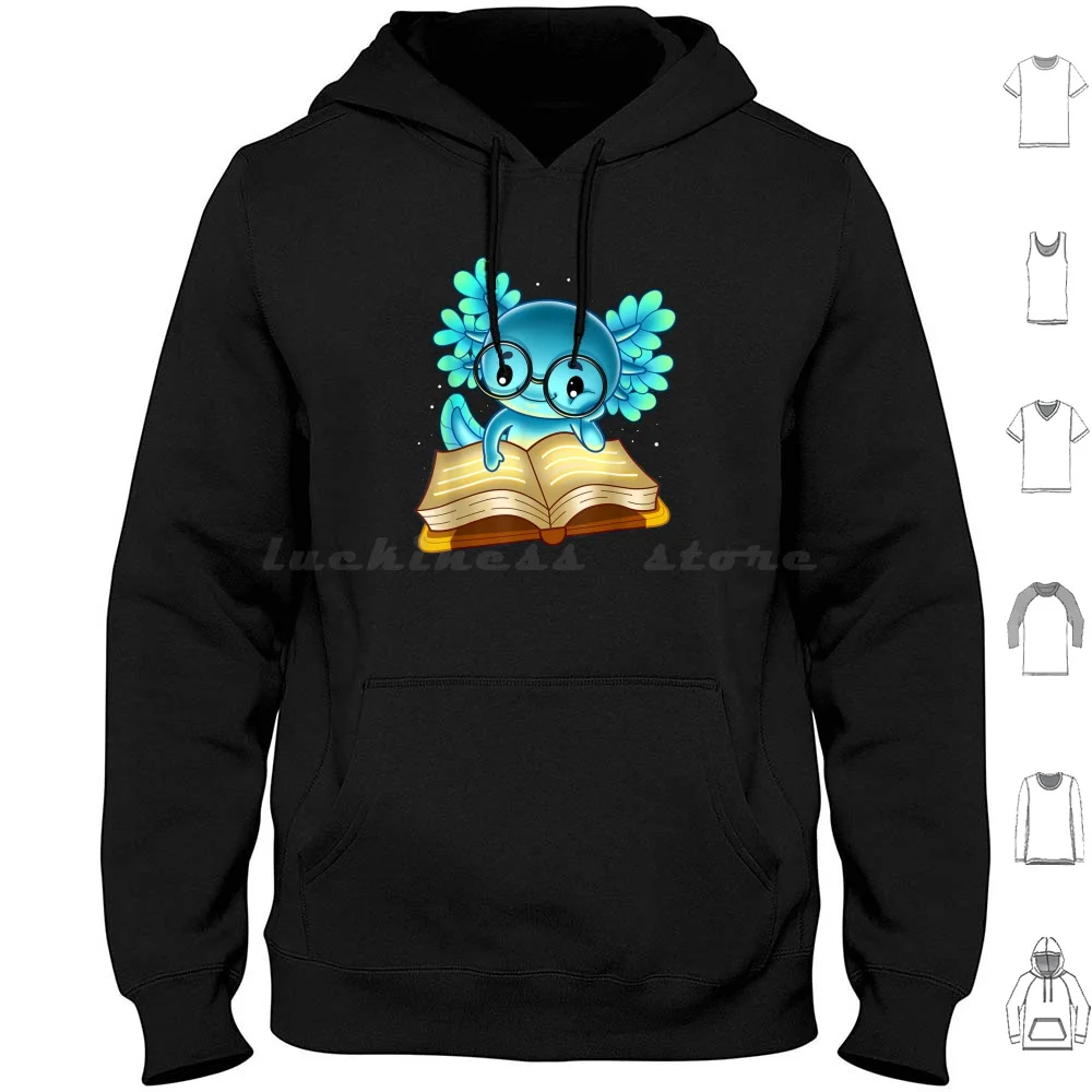 

Axolotl Read Book Ambystoma Mexicanum Mexican Walking Fish Hoodies Long Sleeve Axlotl Axlotl Axlotl Axlotl Axlotl