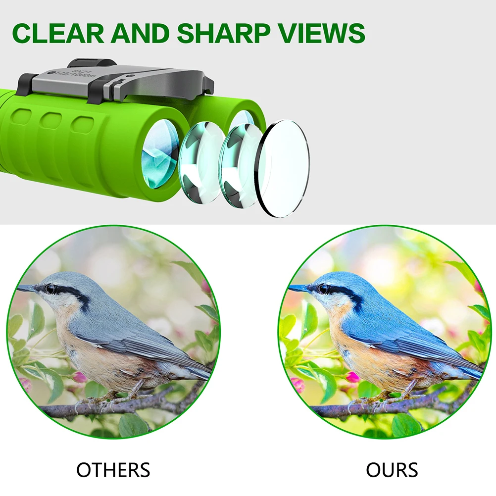 

High Powered Telescope Fmc Coating Kids Portable Mini High definition Vision Educational Toy Outdoor Use Adjustable