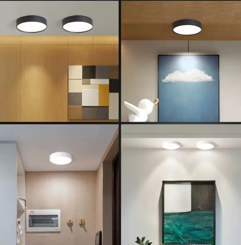 Imagem -06 - Luz de Teto Led Ultra-fina 5w 7w 9w 12w 15w 18w Three Color Change Spotlights Iluminação Interna