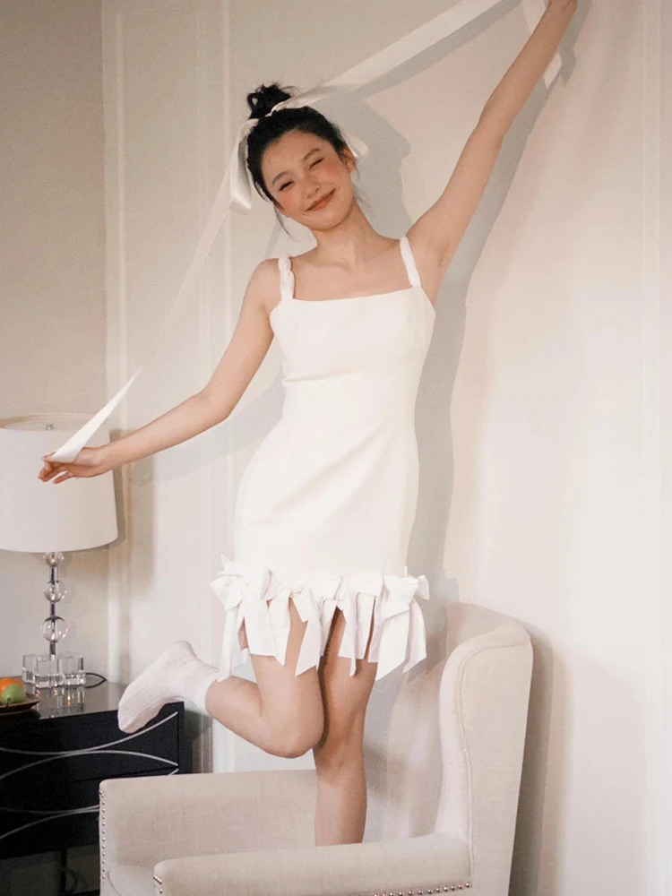 

Ele Simple White Bridal Dr with Strap Vintage Sle Wedding Gown ort Tailed Soft Satin Fabric No Sve oulder Cover