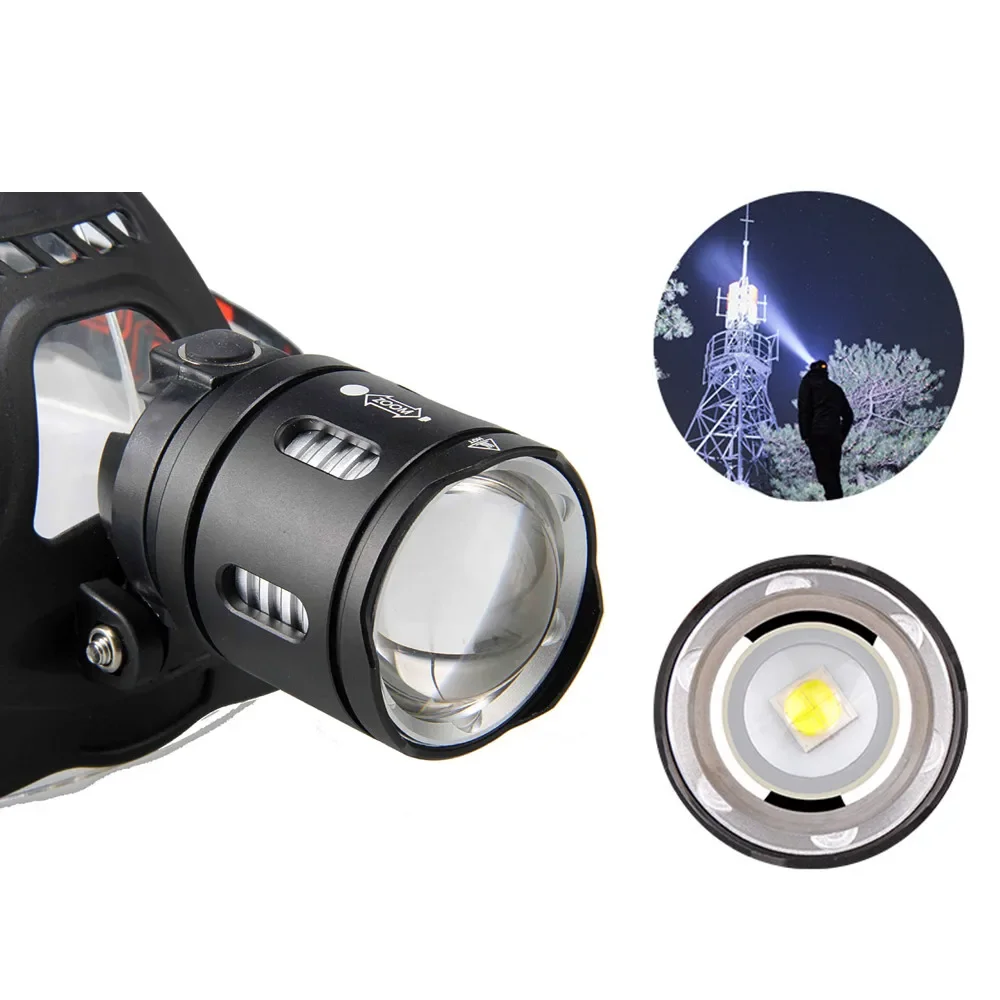 Powerful XHP70.2 XHP50.2 LED Headlamp Headlight USB Rechargeable Zoom Head Torch with 18650 battery Outdoor Fishing Lantern