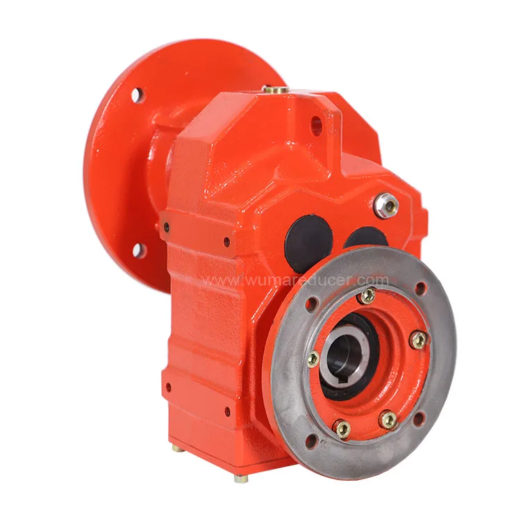 WF  Flange Mounted Parallel Shaft Forward Reverse Gearbox Helical Gear Cast Iron Housing 180  Reduce Speed Transmission