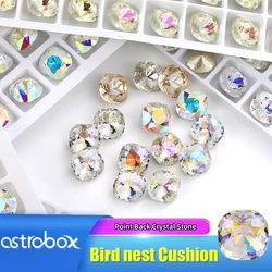 10mm Square Rhinestone Pointback K9 Glass Nail Art Crystal High Quality Glue On Nail DIY Crafts Clothing Decoration Accessories