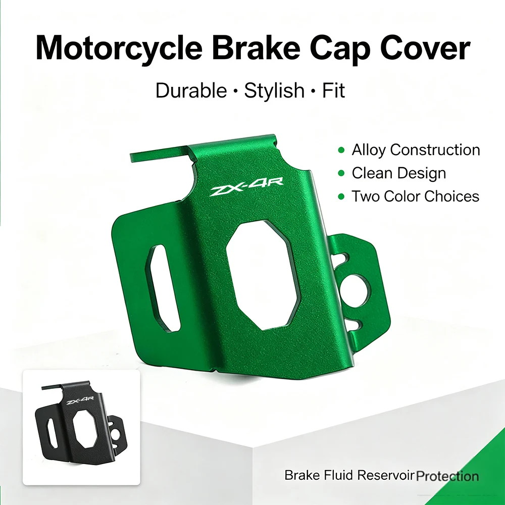 For Kawasaki ZX4R ZX 4R Durable High Strength Oil Cup Guard Rear Brake Fluid Reservoir Protector Easy Install Motorcycle