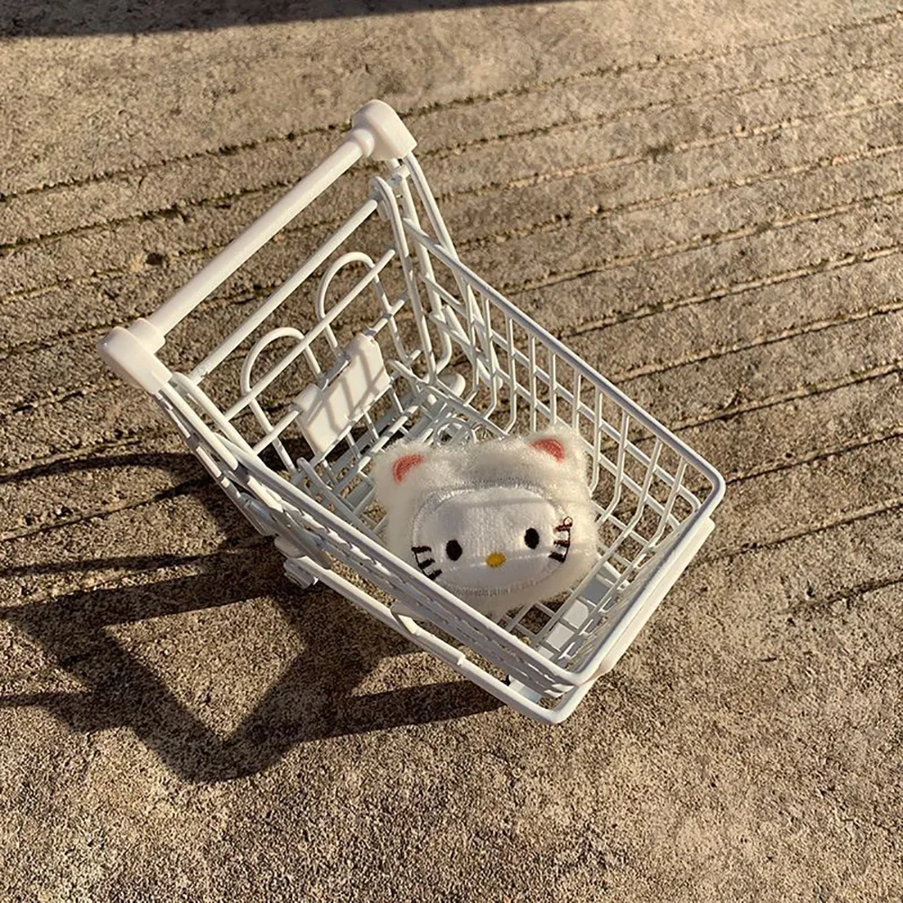 Kawaii Hellokitty دمى محشوة لينة سلاسل المفاتيح لطيف الكرتون أفخم المطرزة Keyrings هدايا حفلات عيد الميلاد للأصدقاء