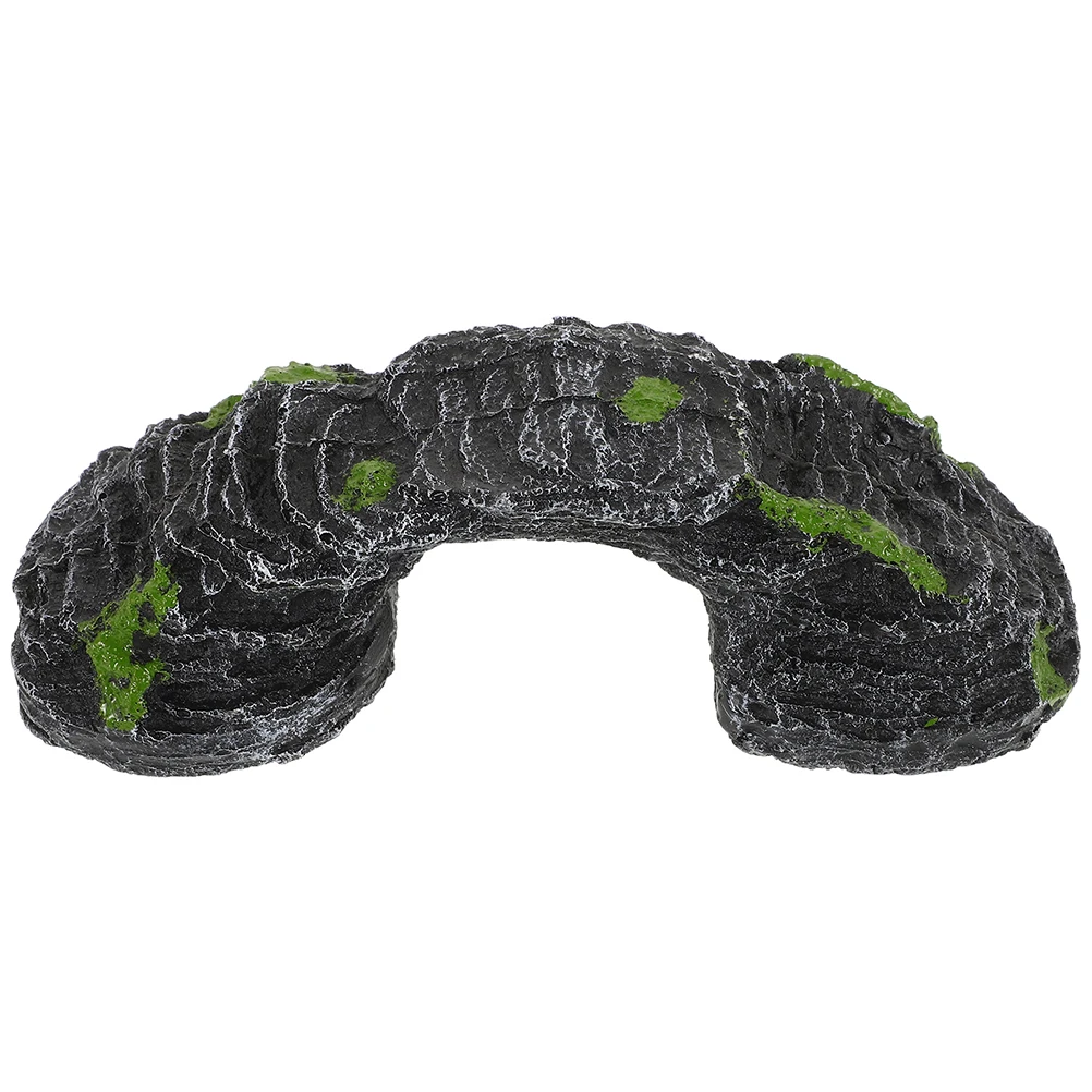 

Turtle Basking Platform Rock Multi Functional Reptile Climbing Ladder Hideaway Shelter House for Aquarium Terrarium Turtle