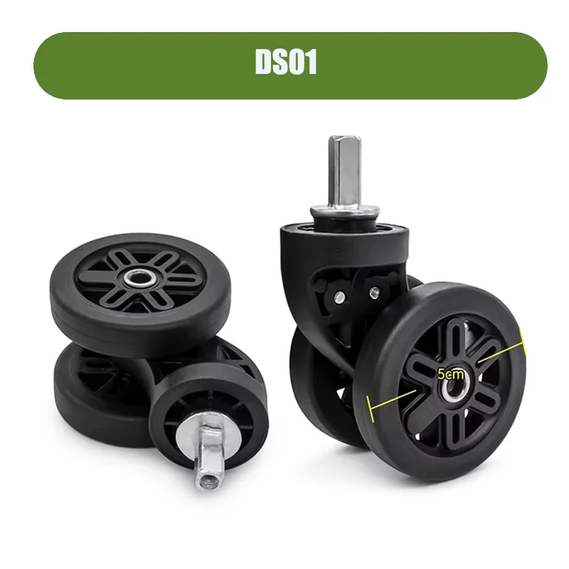 For DELSEY French Ambassador Universal Luggage Wheel Replacement Parts - Silent Wheels Removable
