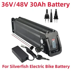 E-bike 36V/48V Battery 30Ah For Silverfish Electric Bike Battery 1000W 750W 36V Lithium ion Bicycle Battery Pack with Charger