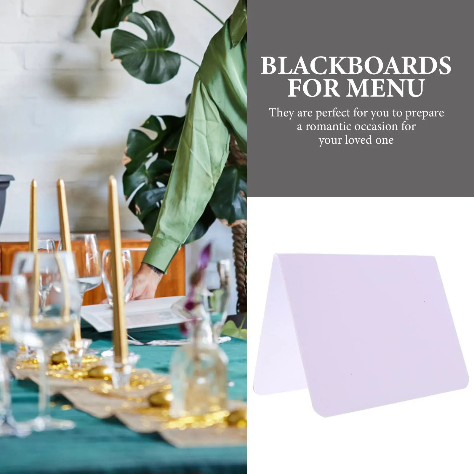 

12 Pcs Dining Table Price Tag Labels Plastic Decor Mini Tabletop Chalkboard Sign