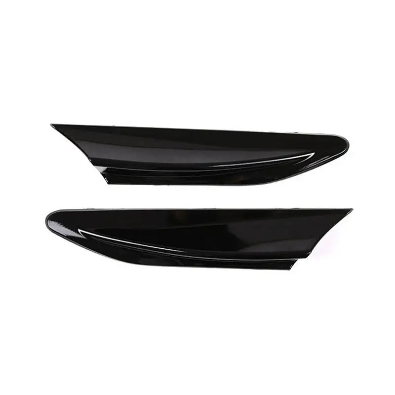 2pcs ABS Car Accessories Exterior Side Air Outlet Fender Trim Cover For Toyota FT86 GT86 Subaru BRZ ZC6 2012-2020 Glossy Black