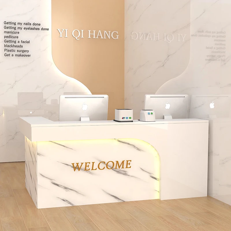 

Creative Minimalist Drawers Reception Desks Salon Premium Reception Desks Elegant Recepcja Do Salonu Urody Office Furniture