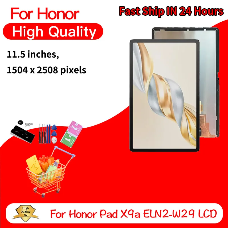 

Новый 11,5-дюймовый ЖК-дисплей с сенсорным экраном и дигитайзером для Huawei Honor Pad X9a ELN2-L29 ELN2-L09, запчасти для замены