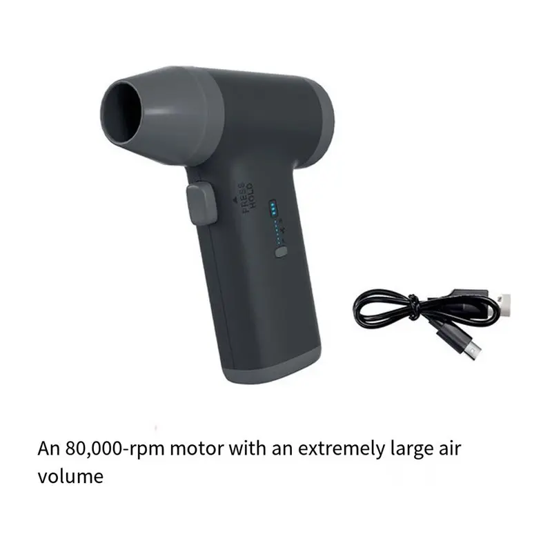 ABXE-RC Airduster 80000 RPM Compact Stepless Control Six-Gear Portable Dusting Tool For Keyboard PC Computer Car Home Outdoor Us