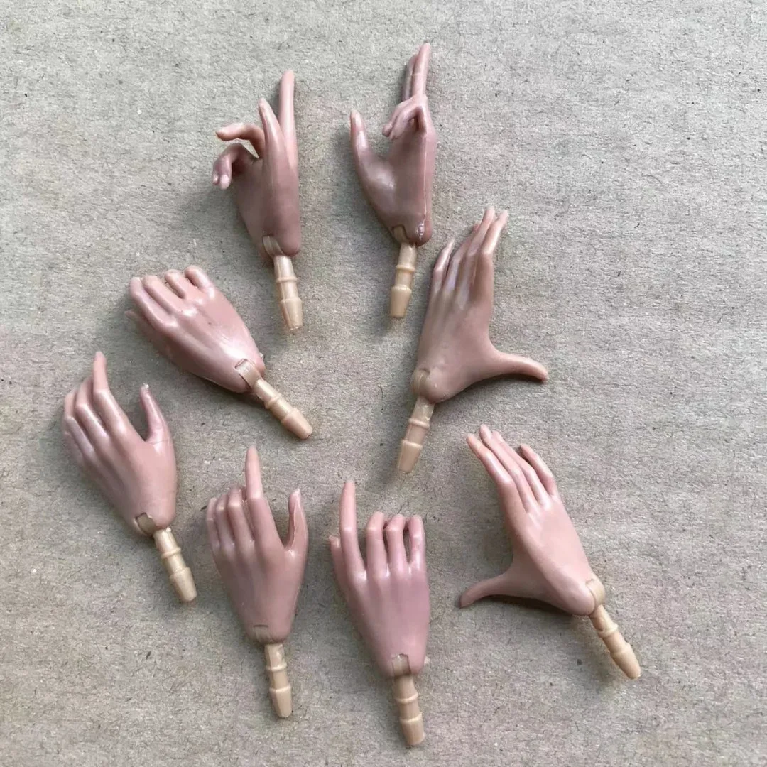 1/6 Puppe Hände Füße Super Weiß Beige Braun Puppe Zubehör 4 Geste Puppe Hände Dekore Für Weibliche Puppen – Detail 9