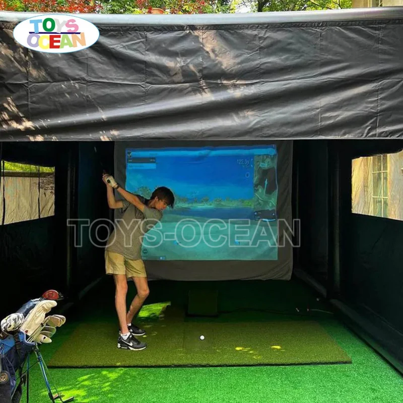 Commercial Grade PVC Inflatable Golf Tent Custom Portable Advertising Inflatable Game Tent Direct From Factory