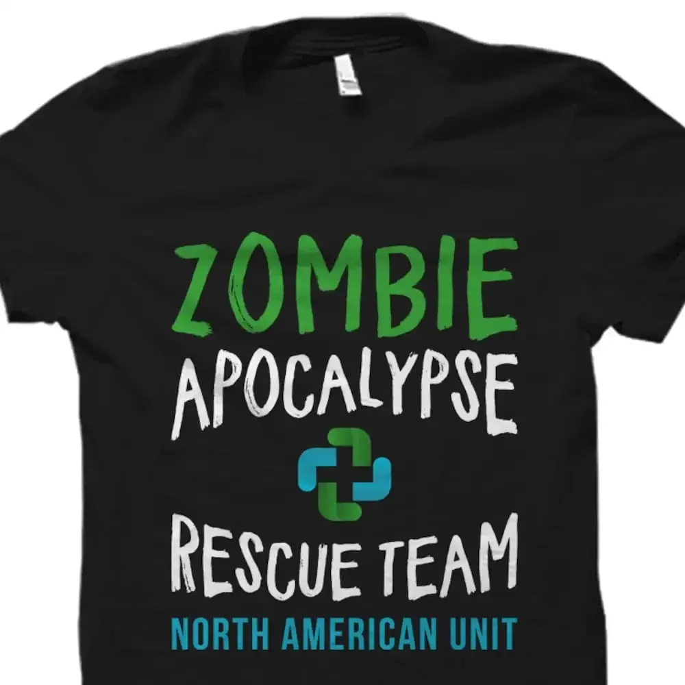 Zombie Apocalypse T Shirt S Horror Prepper Movie Os2700