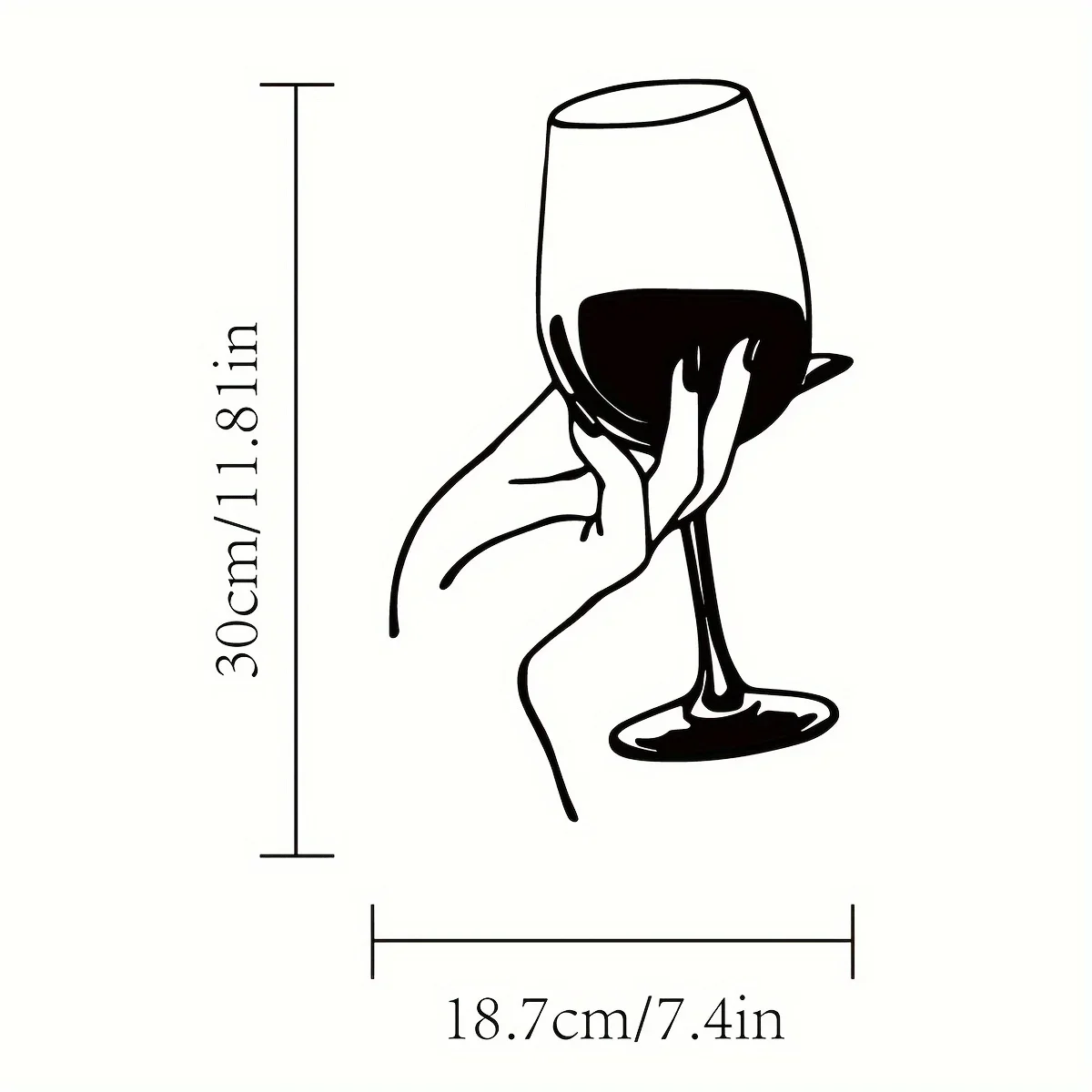 Wine Lover Lady Hand Metal Wal - Home Goods Bathroom review and price