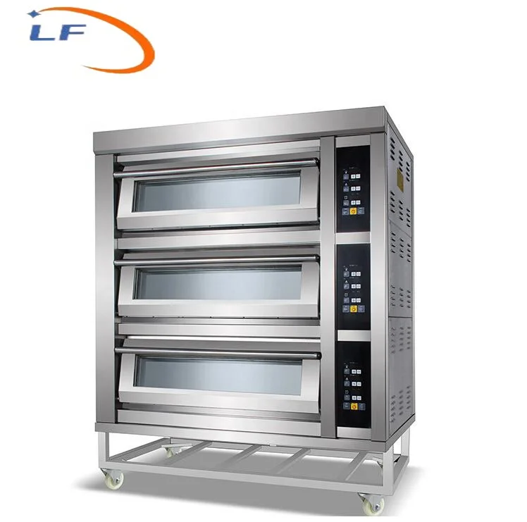 Bakery Equipment Bakery Single Double 2 Deck 4 Trays Gas Electric Deck Oven For Bread