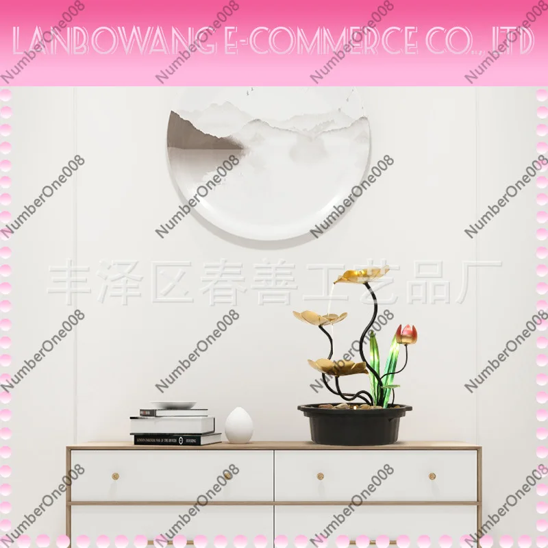 Living Room Fortune Flowing Water Ornament Recirculating Fountain Office Desk Simple Decor Piece