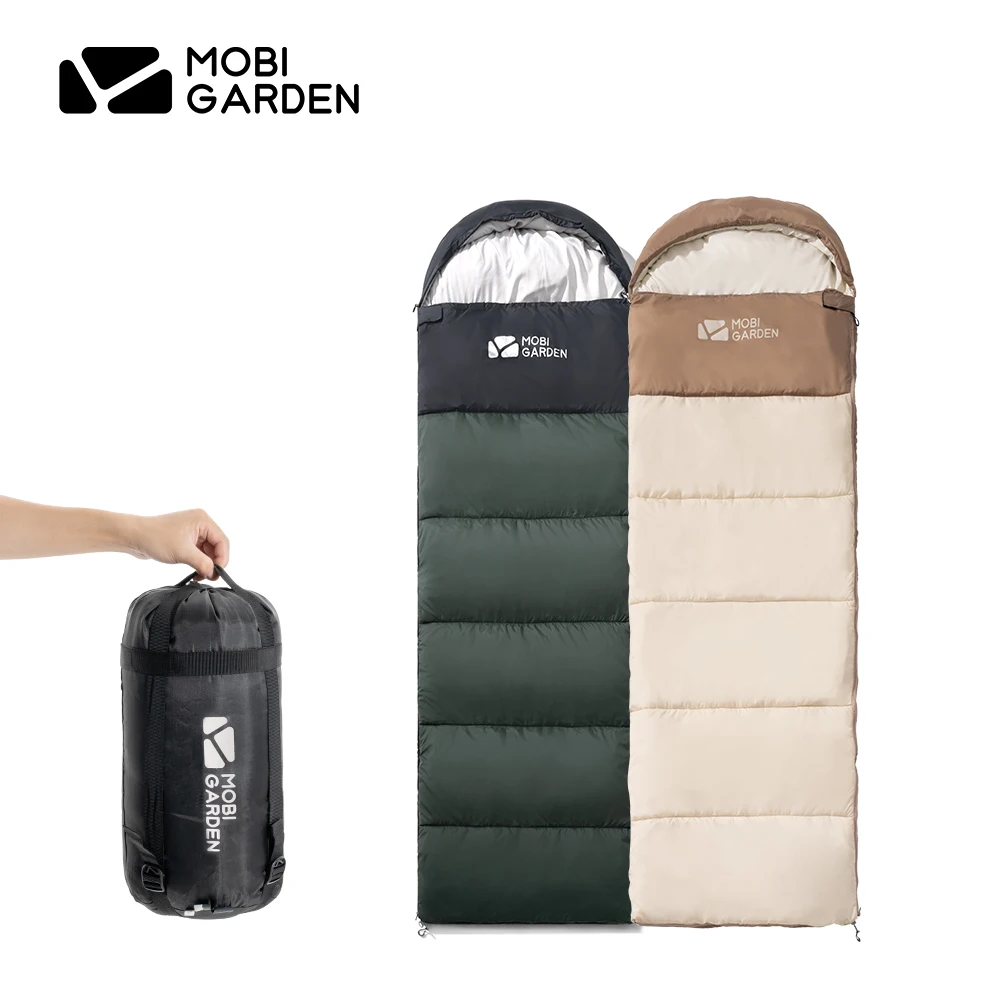 Mobi Garden camping sleeping bag portable travel outdoor hiking 3 colors 1.0 kilograms 1.4 kilograms