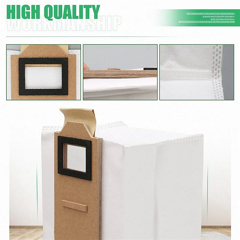 A55X-20 Pack Vacuum Bag For Roborock S7 Dust Bag Replacement Compatible For Roborock S7 T7S T7S Plus Vacuum Cleaner
