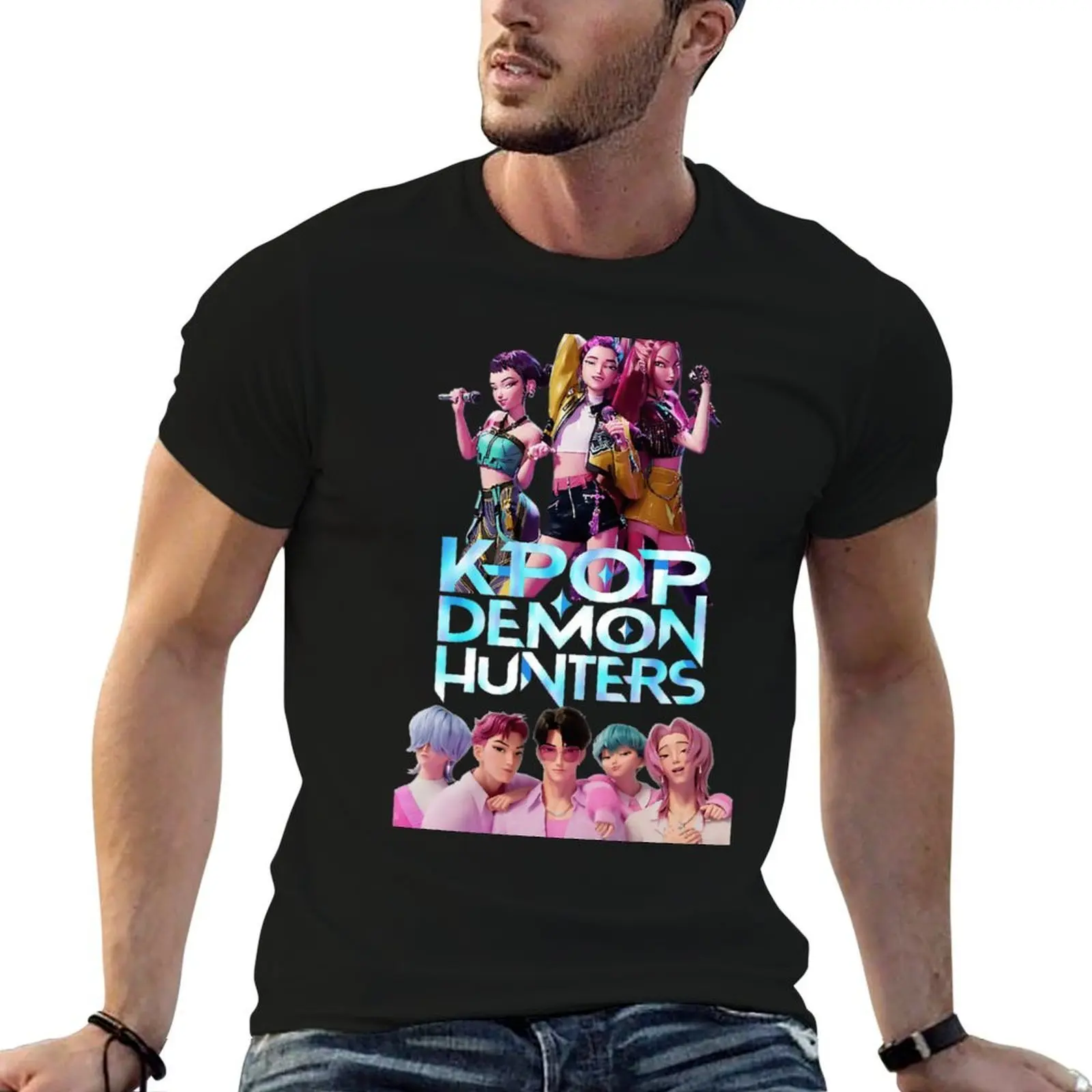 

Animated Kpop Films 2025 Logo Musical Fan T-Shirt t shirt man cotton anime t shirts for man T-Shirt