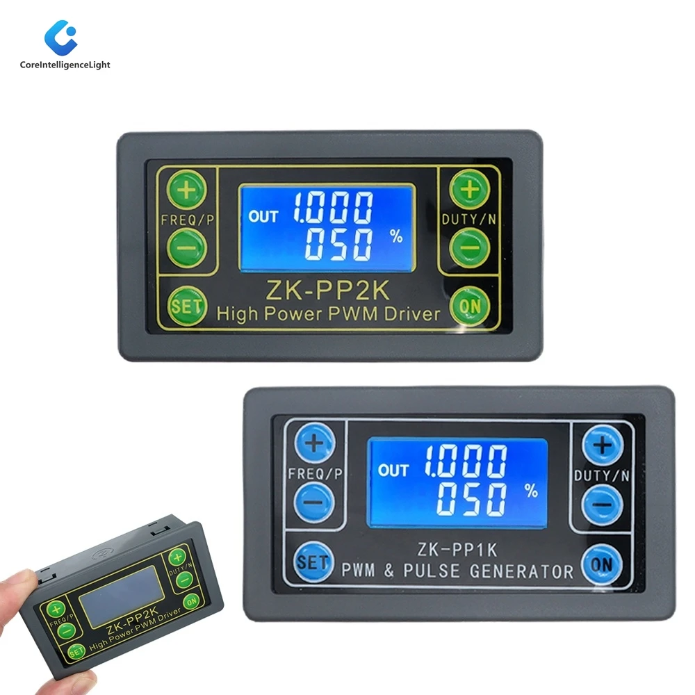 ZK-PP1K مولد إشارة الوضع المزدوج ZK-PP2K PWM وحدة تحكم سرعة المحرك منظم 8A 150 واط تردد دورة العمل وحدة قابلة للتعديل