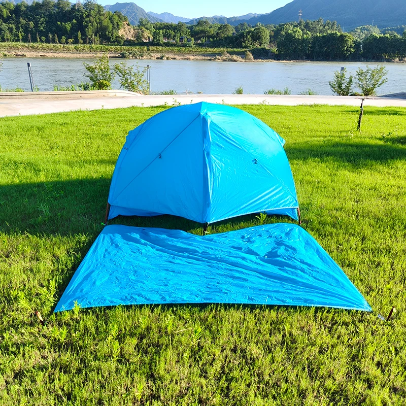 

Ultralight 2 Person Camping Tent, 20D Silicone Nylon, 2 Layers, Aluminum Poles, Footprint Included, Easy to Setup, CZX-449B