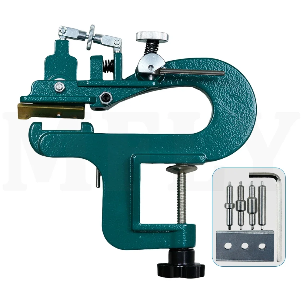 2026 Leather Splitter, Leather Craft Edge Skiving with15 Blades, Machine Leather Repairing Splitter Skiver Peeler Tool