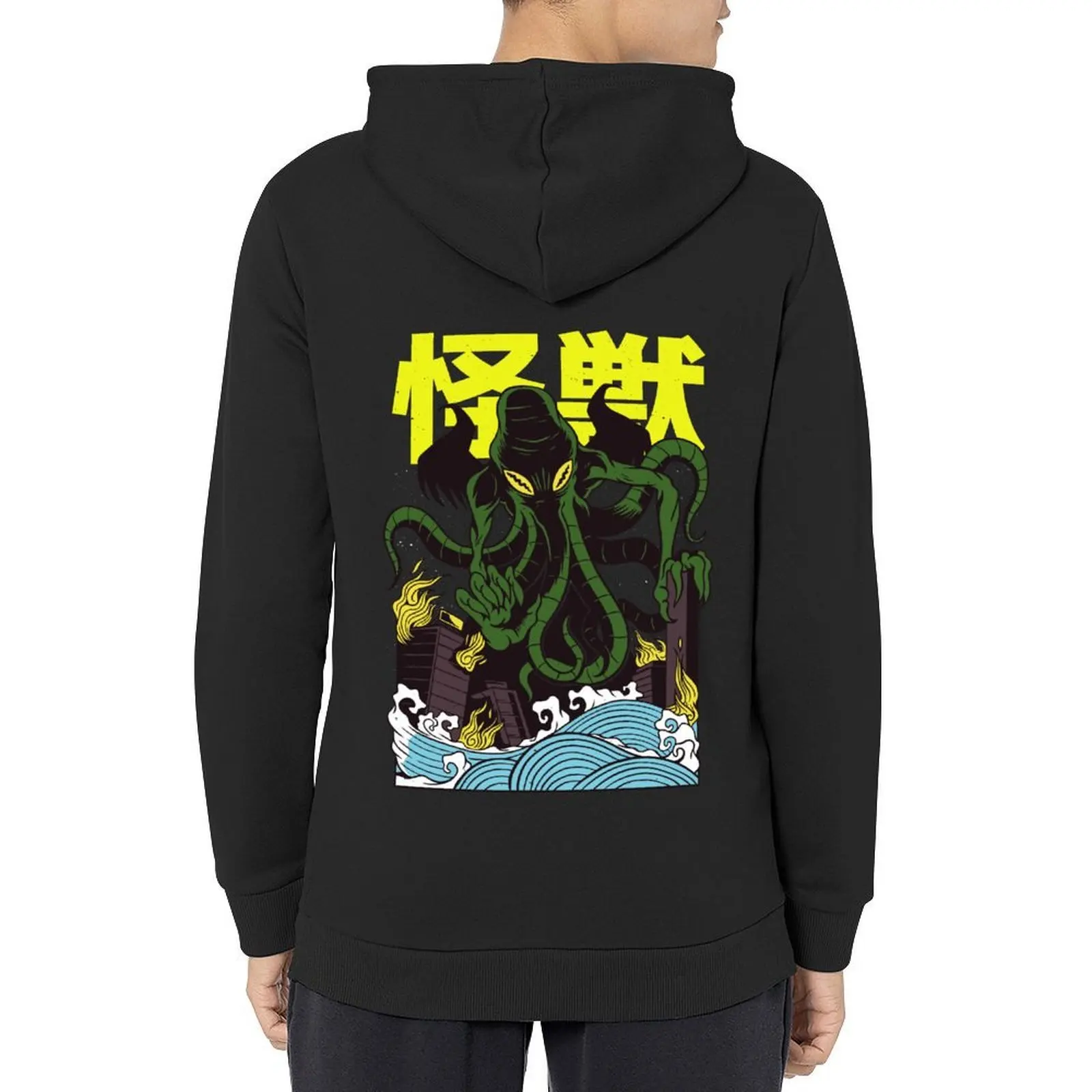 

Japanese Cthulhu Hoodie autumn clothes korean autumn clothes men's autumn clothes men wear oversized hoodie