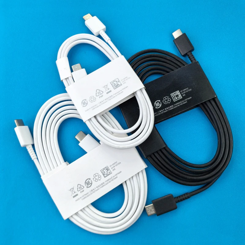 Samsung S25 S26 1/1.8M Type-C 3A PD USB C Cable 45W Super Fast Charging Wire Line For Galaxy S24 S23 FE Note20 Ultra A25 A55 F55