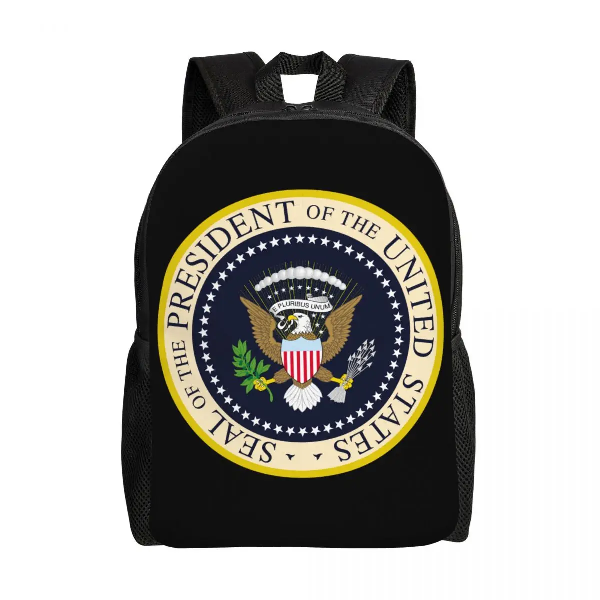 

Рюкзак для мальчиков и девочек с изображением руководителя Соединенных Штатов, школьные дорожные сумки с гербом, Мужские портфели для книг