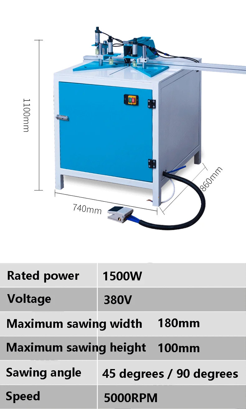 High power motor Large AC electric tool corner cutting machine grinding and cutting